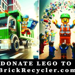 Brick Recycler - Kids can replay and create using your used LEGO toy donation. Don't just "get rid of", you can donate.