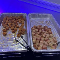 12th Street Catering - Mac n cheese balls, scallops wrapped in bacon. (Each for 50ppl)