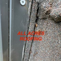 All Acres Roofing - This is in response to a Teresa review picture of the skylight before the subcontractor went there to stop the water fall they had.
