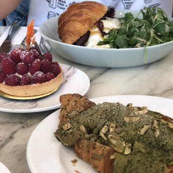Chaumont - Matcha almond croissant, raspberry tart, breakfast croissant sandwich - Bakeries Near Me - Beverly Hills, California Chaumont - Matcha almond croissant, raspberry tart, breakfast croissant sandwich - Bakeries Near Me - Beverly Hills, California
