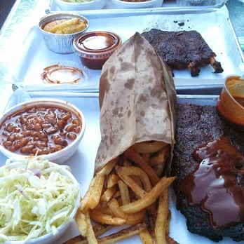 Smoque BBQ - Brisket, both St. Louis and baby back ribs, coleslaw, beans, fries and cornbread! - Barbeque Near Me - Chicago, Illinois Smoque BBQ - Brisket, both St. Louis and baby back ribs, coleslaw, beans, fries and cornbread! - Barbeque Near Me - Chicago, Illinois