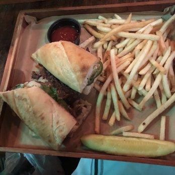Falley Allen - My delicious Bahn mi and my fries. - New American Near Me - Buffalo, New York