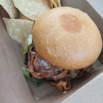 Garden Grille - Bean burger.... super tasty!! - Vegan Near Me - Pawtucket, Rhode Island