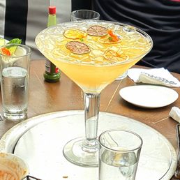Huge Mango Margarita for everyone to share Huge Mango Margarita for everyone to share