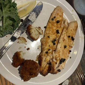 Harry's Old Place - Dried out branzino and hush puppies. - Seafood Near Me - Winter Haven, Florida Harry's Old Place - Dried out branzino and hush puppies. - Seafood Near Me - Winter Haven, Florida