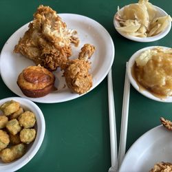 Fried chicken and three sides!