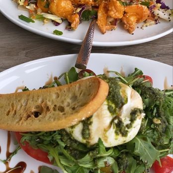 Oceanic - Heirloom Tomato + Burrata and Sun Kissed Shrimp--both are a must! - Seafood Near Me - Pompano Beach, Florida Oceanic - Heirloom Tomato + Burrata and Sun Kissed Shrimp--both are a must! - Seafood Near Me - Pompano Beach, Florida