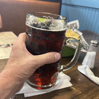 Taqueria Picante - The large beer.  It's probably 32 ounces.  "I just had one" - Mexican Near Me - Mauldin, South Carolina