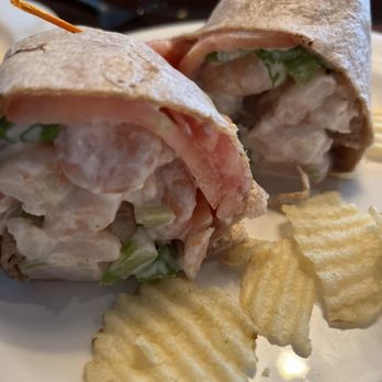 Chesapeake Landing Restaurant - Shrimp salad wrap. Perfect - New American Near Me - Saint Michaels, Maryland Chesapeake Landing Restaurant - Shrimp salad wrap. Perfect - New American Near Me - Saint Michaels, Maryland
