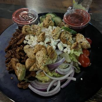 Valley Tavern - Grilled Chicken Cranberry Walnut Salad with Raspberry dressing - Sports Bars Near Me - Maggie Valley, North Carolina Valley Tavern - Grilled Chicken Cranberry Walnut Salad with Raspberry dressing - Sports Bars Near Me - Maggie Valley, North Carolina