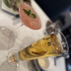 Watermelon Martini and an ice cold Coors Light