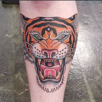 Mechanical Concept Tattoo - Traditional tiger by Billy - Tattoo Near Me - Huntington Beach, California Mechanical Concept Tattoo - Traditional tiger by Billy - Tattoo Near Me - Huntington Beach, California