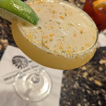 Driftless Glen Restaurant - At the bar, definitely get the Gin Margarita, it's delightful! - New American Near Me - Baraboo, Wisconsin