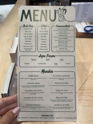 Menu photo 2 Marimba Cafe Hackensack, NJ