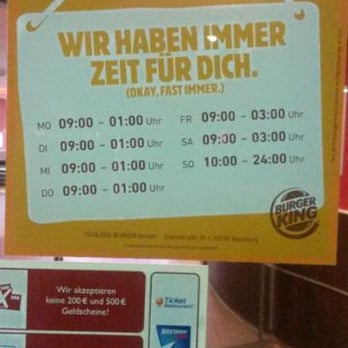 Burger King - Hours of Operation - Burgers Near Me - Frankfurt, HE Burger King - Hours of Operation - Burgers Near Me - Frankfurt, HE