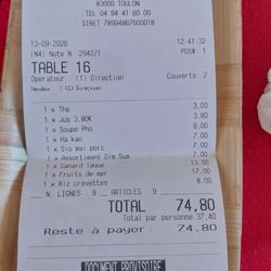 China Moon - Lunch for 2 no alcohol
