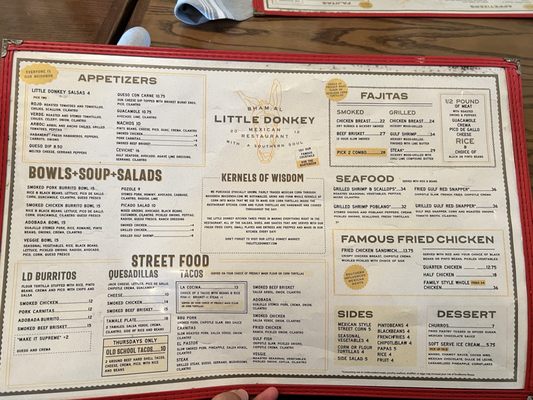 Menu photo 5 Little Donkey - Homewood Birmingham, AL Menu photo 5 Little Donkey - Homewood Birmingham, AL