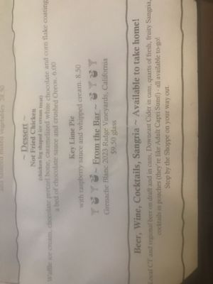 Menu photo 2 J Timothy's Taverne Plainville, CT