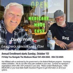 David Wolfe Independent Medicare Broker with another Customer