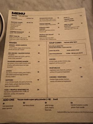 Menu photo 3 NR New York, NY