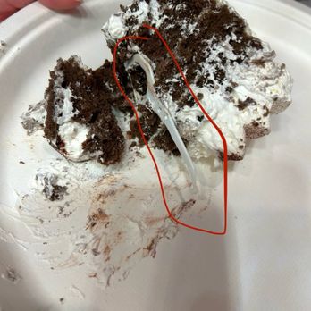 Tous Les Jours - Dental FLOSS PICK inside the cake - Coffee & Tea Near Me - Irvine, California Tous Les Jours - Dental FLOSS PICK inside the cake - Coffee & Tea Near Me - Irvine, California