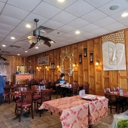 Thaiwat - View of interior of the restaurant (Halloween decor at the time)