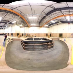 The main trap area in the scene construction shop. Here the OSF production team can fully assemble and test a stage