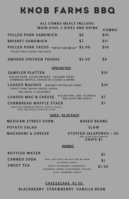 Menu photo 1 Knob Farms Nancy, KY