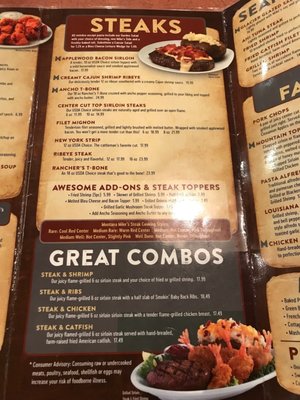 Menu photo 5 Montana Mike's Steakhouse Edinburgh, IN