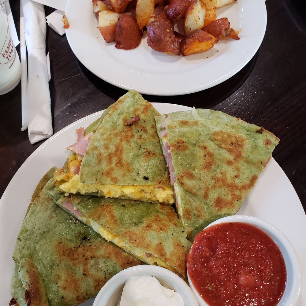 Famous Toastery - Breakfast quesadilla - American Near Me - Huntersville, North Carolina Famous Toastery - Breakfast quesadilla - American Near Me - Huntersville, North Carolina