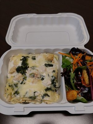 Photo of Basil Thyme - Washington, DC, DC, US. Nice big piece of chicken lasagna