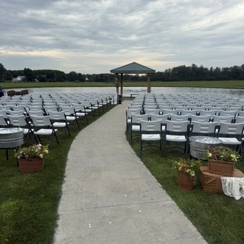 Serenity Winery Events - Beautiful pavilion and enough room to seat over 300 people. (Ours had about 240 chairs and still more room. - Venues & Event Spaces Near Me - Huntsburg, Ohio Serenity Winery Events - Beautiful pavilion and enough room to seat over 300 people. (Ours had about 240 chairs and still more room. - Venues & Event Spaces Near Me - Huntsburg, Ohio