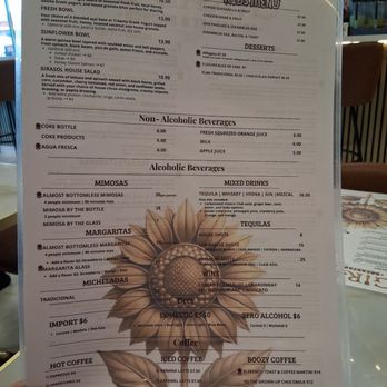 Girasol Breakfast and Brunch - Menu drinks - Coffee & Tea Near Me - Phoenix, Arizona Girasol Breakfast and Brunch - Menu drinks - Coffee & Tea Near Me - Phoenix, Arizona