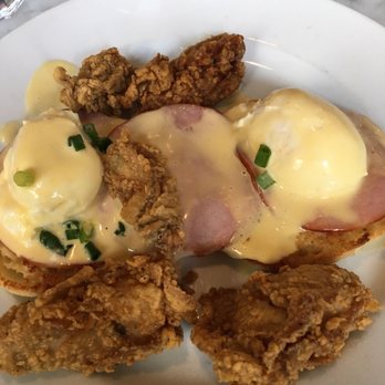 Stanley - Poached eggs with fried oysters on top of an English muffin with hollandaiseeeeeeeeee sauce. - Breakfast & Brunch Near Me - New Orleans, Louisiana Stanley - Poached eggs with fried oysters on top of an English muffin with hollandaiseeeeeeeeee sauce. - Breakfast & Brunch Near Me - New Orleans, Louisiana