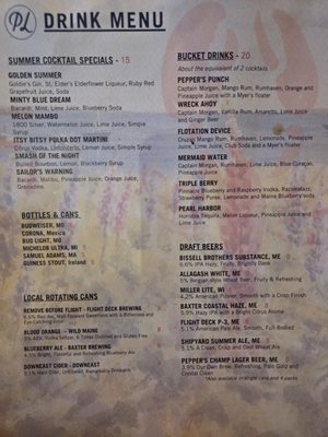 Menu photo 1 Pepper's Landing Brunswick, ME Menu photo 1 Pepper's Landing Brunswick, ME