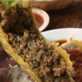 Los Pilares Mexican Restaurant - This taco was really loaded with beef - Mexican Near Me - Memphis, Tennessee