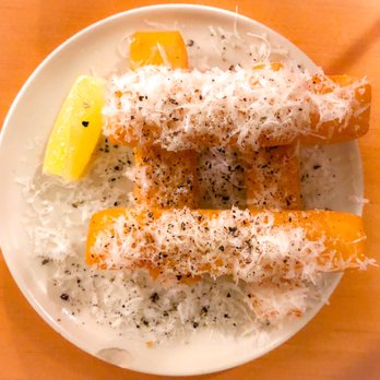 Birdie's - Panisse, crushed black pepper, and pecorino. - French Near Me - Austin, Texas