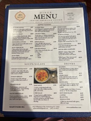 Menu photo 3 AJ's Diner & Bar Martinsburg, WV Menu photo 3 AJ's Diner & Bar Martinsburg, WV