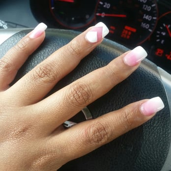 Yvonne's Nails - Ombre Manicure...with Chevron design on Ring finger...By Holly! I feel like a "Holly"wood star! - Nail Salons Near Me - Fremont, California Yvonne's Nails - Ombre Manicure...with Chevron design on Ring finger...By Holly! I feel like a "Holly"wood star! - Nail Salons Near Me - Fremont, California