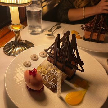 The River Café - Birthday cake - New American Near Me - Brooklyn, New York The River Café - Birthday cake - New American Near Me - Brooklyn, New York