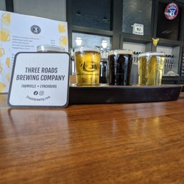Yummy sampler size .. flight of beers