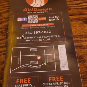 Airi Ramen - Menu - Ramen Near Me - Houston, Texas Airi Ramen - Menu - Ramen Near Me - Houston, Texas