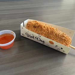 RM Little TOWN & Boba Cafe - Crispy ramen half and half corn dog  absolutely delicious!