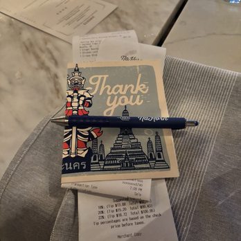 NaKorn - Receipt - Thai Near Me - Evanston, Illinois