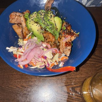 The Terrace - Salmon Bowl - Asian Fusion Near Me - Hanalei, Hawaii The Terrace - Salmon Bowl - Asian Fusion Near Me - Hanalei, Hawaii