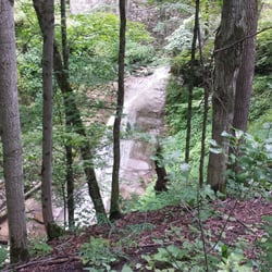 Oxbow Disc Golf Course - One of the waterfalls at the Oxbow Park