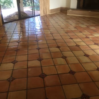 NV Custom Cleaning - NV custom cleaning saltillo tile with acrylic sealer - Carpet Cleaning Near Me