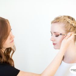 Solstice Holistic Spa - Our makeup artist hard at work getting ready for the spring wedding season!