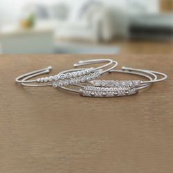 A.J. Klein Jewelers - Bella Cavo Flexible Sterling Silver Bracelets