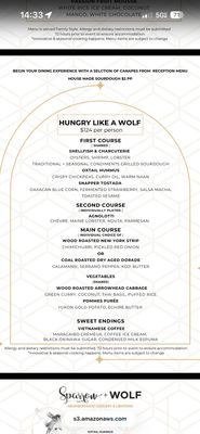 Menu photo 2 Sparrow + Wolf Las Vegas, NV Menu photo 2 Sparrow + Wolf Las Vegas, NV